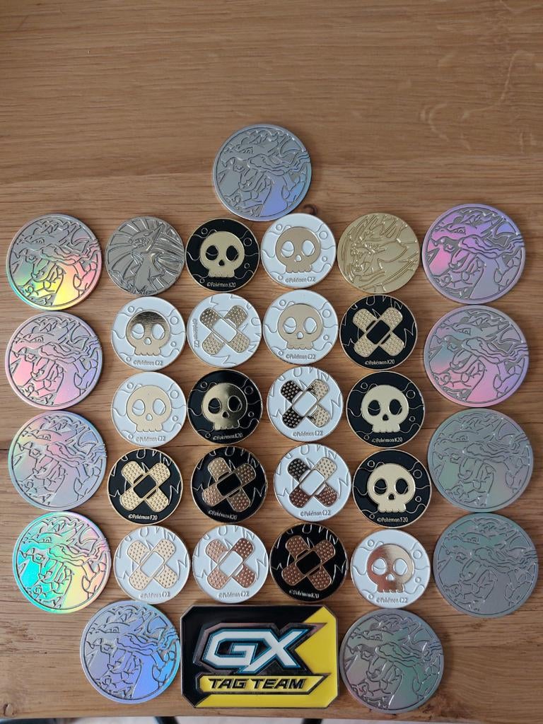 Collectie pokemon coins/tokens metaal, Ophalen of Verzenden