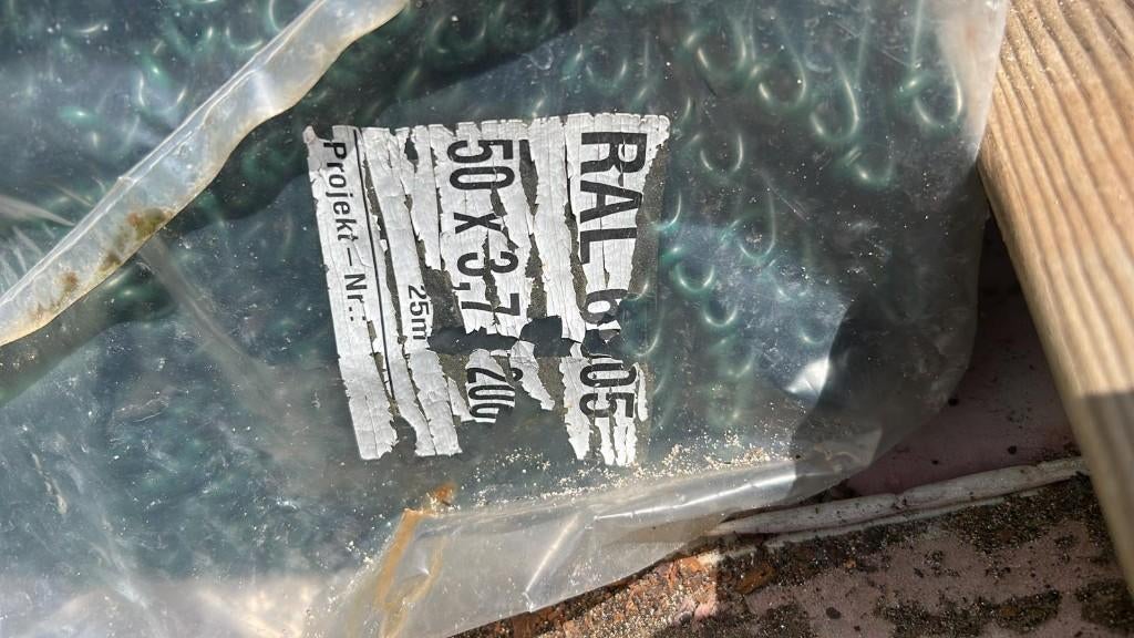 Heras rollen groen geplastificeerd Gaas 2x Rol 25 meter, Ophalen, Zo goed als nieuw, IJzer, Gaashekwerk