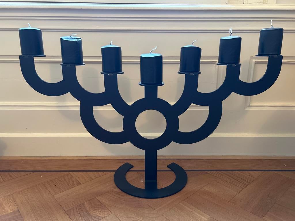 Moooi Bold Menorah kandelaar zwart (origineel), Ophalen, Zo goed als nieuw, Zwart, Overige materialen