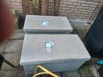 Twee opbergboxen. Zijn van stof. Gratis op te halen., Ophalen, Gebruikt, Tweepersoons, Minder dan 150 cm