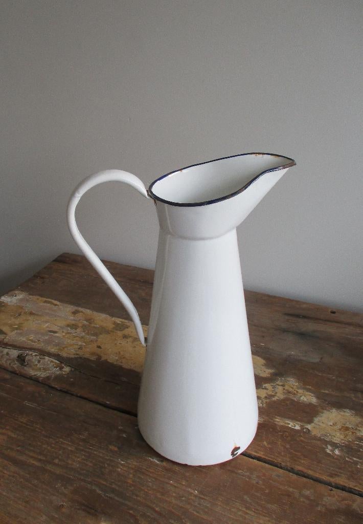 emaille brocante lampetkan, Antiek en Kunst, Ophalen of Verzenden