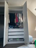 IKEA Pax kast donkergrijs met zwarte Reinsvoll deuren, Ophalen, Overige materialen, Gebruikt, 200 cm of meer