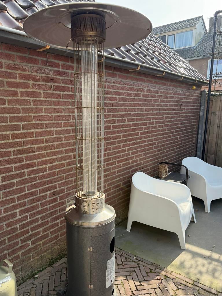 Terrasverwarmer op gas, Tuin en Terras, Terrasverwarmers, Ophalen of Verzenden, Gebruikt, Gas, Vloer