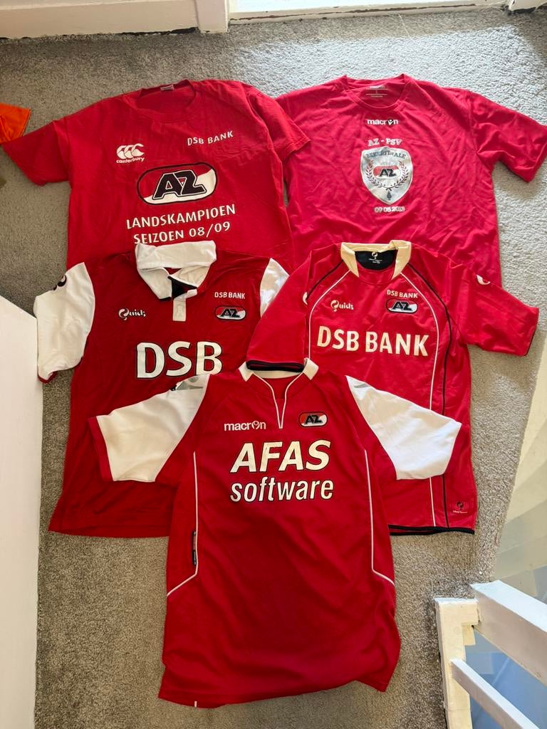 Oude az voetbal shirts bundel, Sport en Fitness, Voetbal, Maat XL, Ophalen of Verzenden, Gebruikt, Shirt