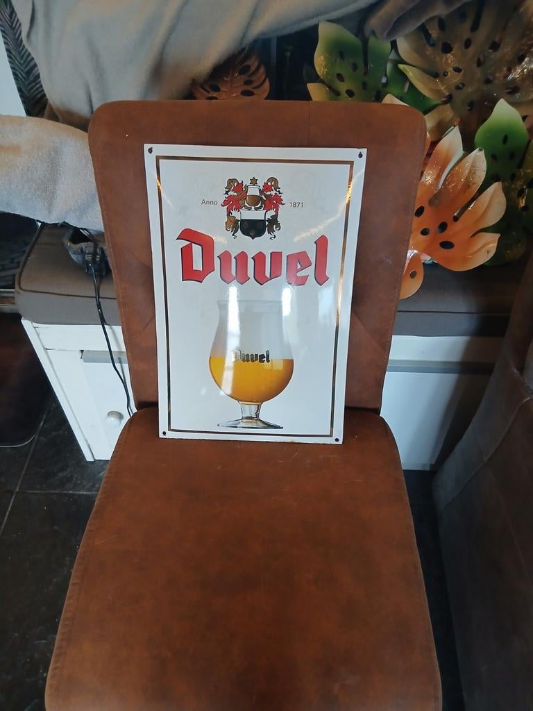 Emaille bord, Ophalen, Zo goed als nieuw, Reclamebord, Plaat of Schild, Overige merken