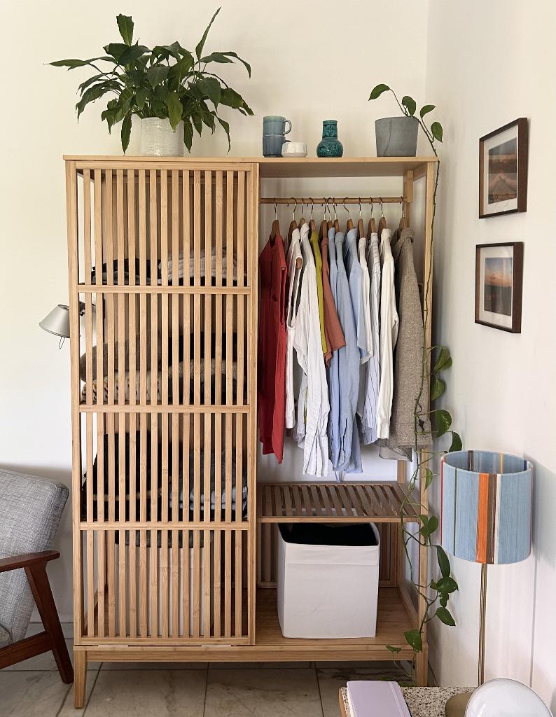 IKEA Nordiska Kledingkast, Huis en Inrichting, Kasten | Kledingkasten, Overige materialen, Met deur(en), 100 tot 150 cm, Zo goed als nieuw