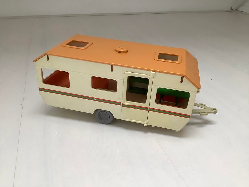 Playmobil caravan uit 1977, vintage, Ophalen of Verzenden, Gebruikt