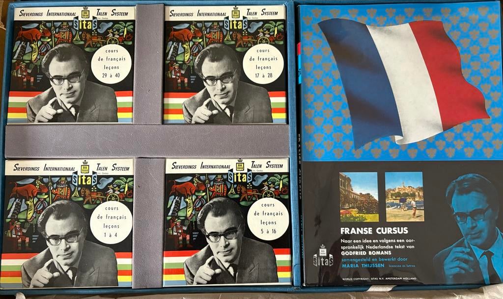 Sitas Franse Cursus, Godfried Bomans, met boeken en banden, Ophalen of Verzenden, Gelezen, Non-fictie