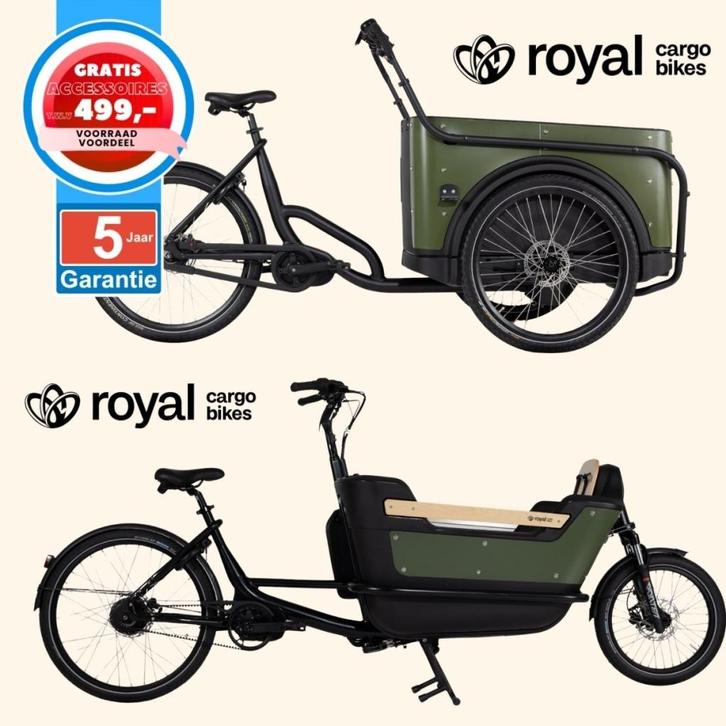 Royal Cargo Bike elektrische bakfiets Nederlandse bakfietsen, Fietsen en Brommers, Fietsen | Bakfietsen, Nieuw, Overige merken