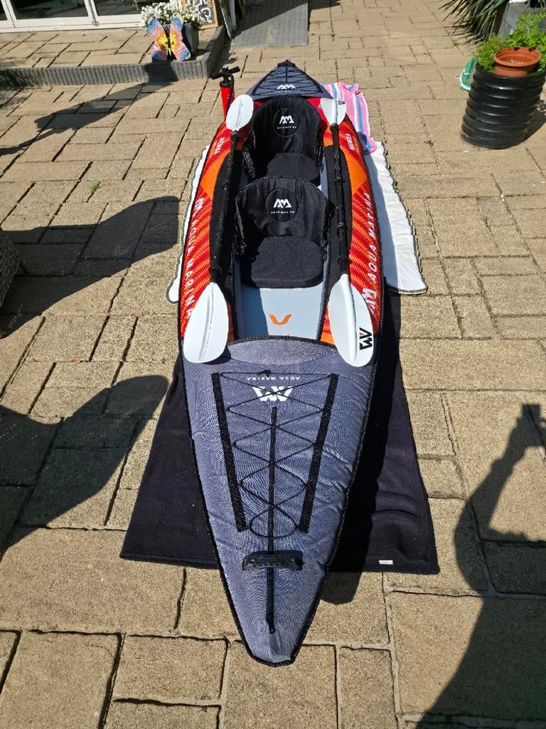 Kajak aqua marina memba 390, Ophalen, Opblaasbaar, Zo goed als nieuw, 2-persoons