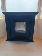 Zwarte sfeerhaard incl verwarmingsfunctie, Huis en Inrichting, Haarden, Ophalen, Gebruikt, Vrijstaande haard, Elektrische haard
