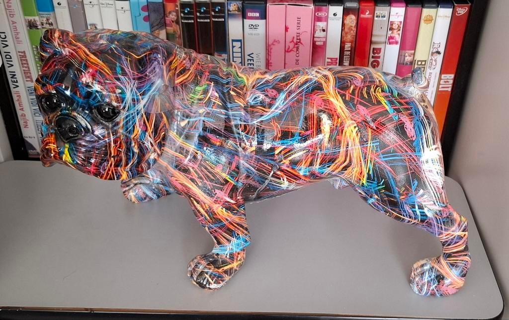 Honden beeld bulldog, Ophalen of Verzenden, Zo goed als nieuw, Dier