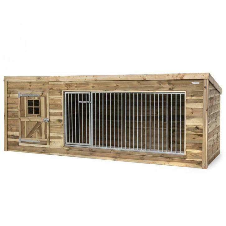 Voldux Houten Hondenhok Kennel Luna XL, Dieren en Toebehoren, Hondenhokken, Ophalen of Verzenden