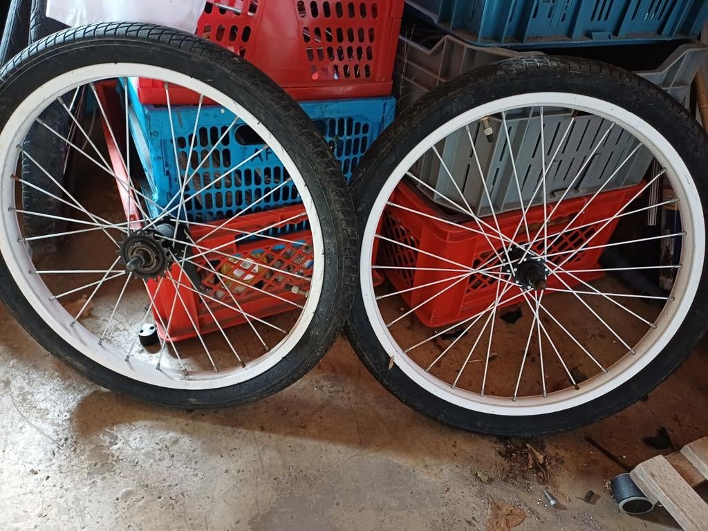 Fietswielen 20 inch, goede staat, Fietsen en Brommers, Fietsonderdelen, Ophalen, Zo goed als nieuw, Kinderfiets, Wiel
