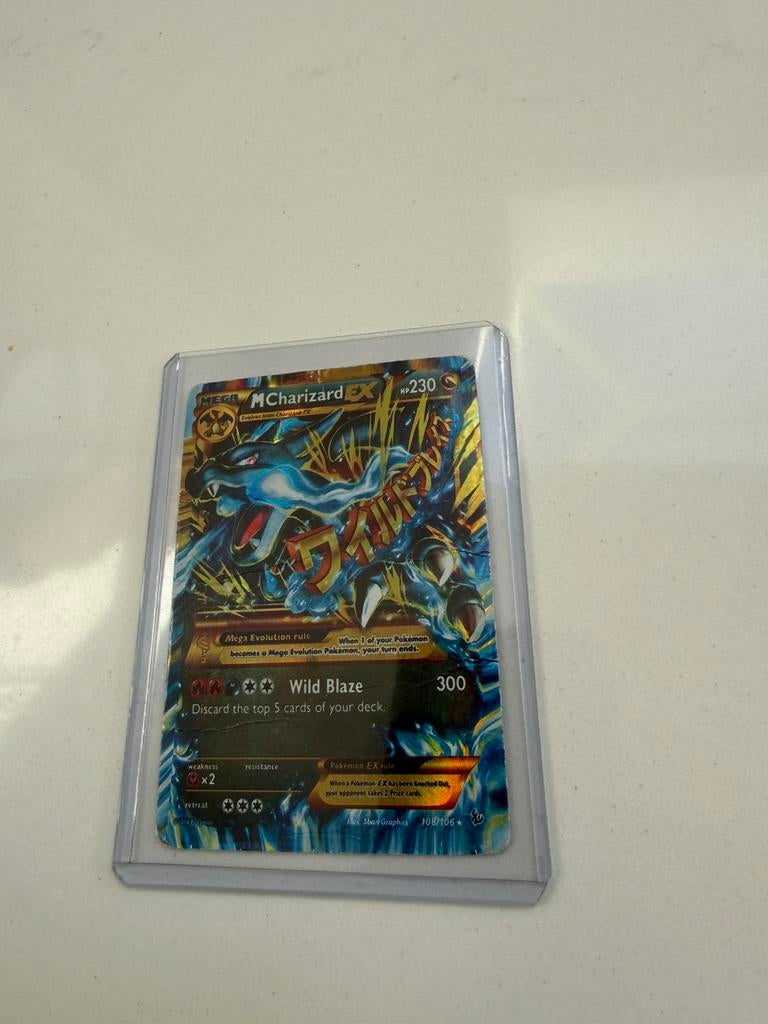 M charizard EX, Ophalen of Verzenden, Gebruikt, Speelkaart(en)