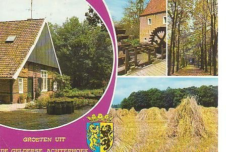 Ansichtkaart	Achterhoek	3-luik, Verzenden, 1960 tot 1980, Gelopen, Noord-Brabant