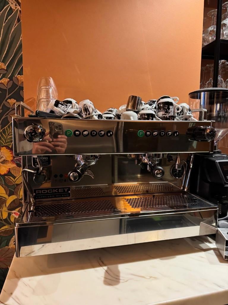 Espresso machine Rocket Boxer, Witgoed en Apparatuur, Koffiezetapparaten, Ophalen, Zo goed als nieuw, Espresso apparaat, Gemalen koffie