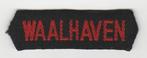 Straatnaam / naamlint WAALHAVEN, Verzenden, Landmacht, Nederland, Embleem of Badge