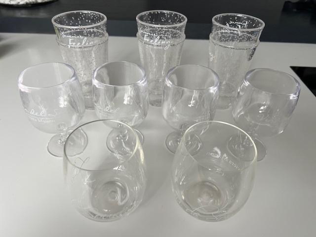Riviera Maison, 12 super leuke kunststof glazen., Verzamelen, Glas en Borrelglaasjes, Ophalen of Verzenden, Zo goed als nieuw