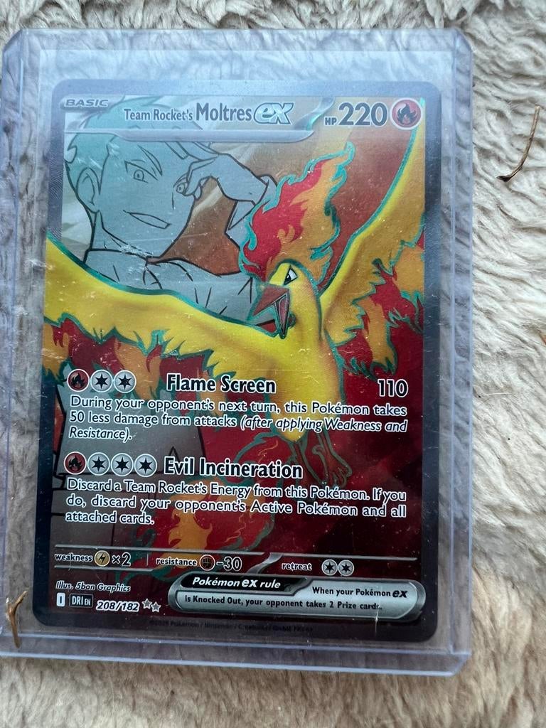 Team rockets moltres EX 208, Ophalen of Verzenden, Zo goed als nieuw