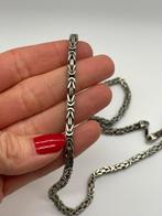 C961 Prachtige zilveren koningsketting 63 cm | 60 gram, Sieraden, Tassen en Uiterlijk, Ophalen of Verzenden, X, Zilver, Zilver