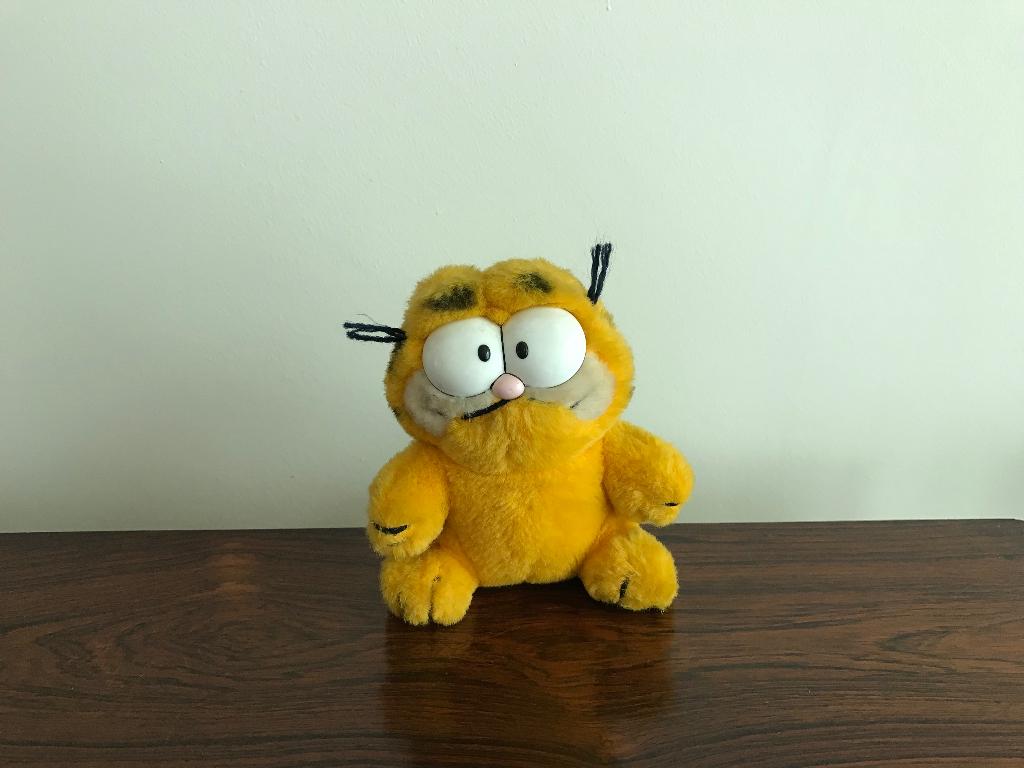 Retro vintage Garfield knuffel pluche, Verzamelen, Ophalen of Verzenden, Zo goed als nieuw, Actiefiguur of Pop