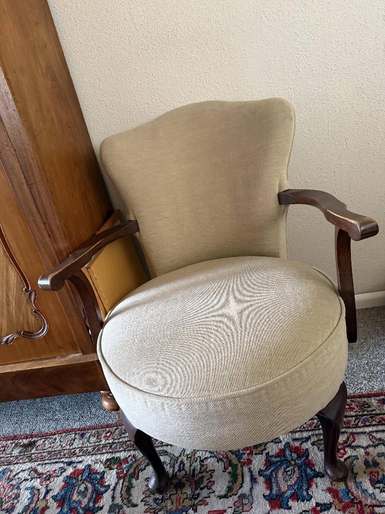 Vintage fauteuil, Ophalen, Gebruikt, Vintage, 75 tot 100 cm