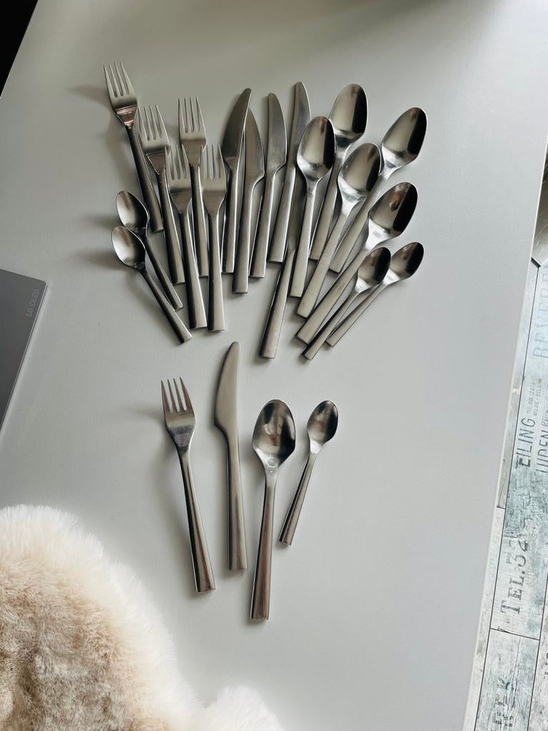 Nicolas Cortolezzis IKEA 365+ Vintage Design Bestekset, Ophalen of Verzenden, Zo goed als nieuw, Rvs of Chroom, Vaatwasserbestendig