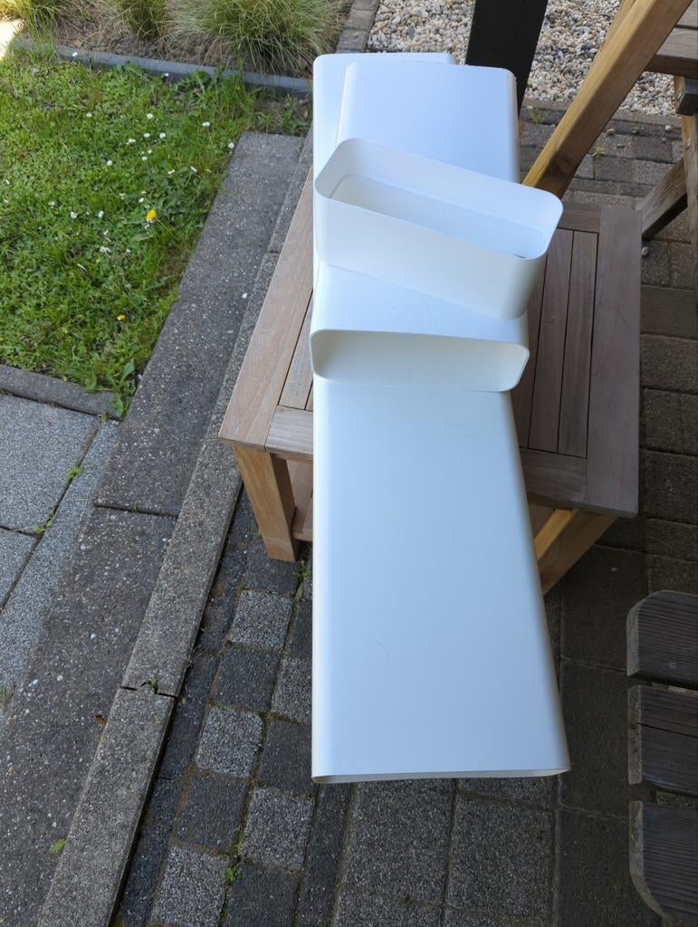 Naber platte ventilatie buis 225x90 met verloopstuk, Ophalen, Gebruikt, Ventilator en Afzuiger