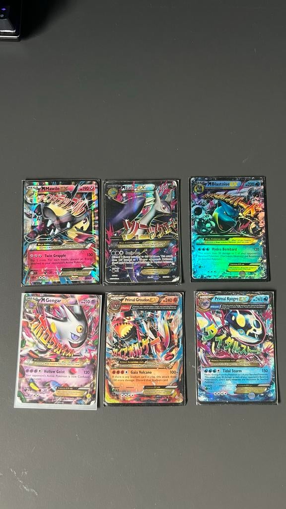 Zeldzame Pokémonkaarten - Mega EX Collectie, Ophalen of Verzenden, Zo goed als nieuw, Meerdere kaarten, Foil