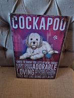 Cockapoo white wandbord, Ophalen of Verzenden, Nieuw