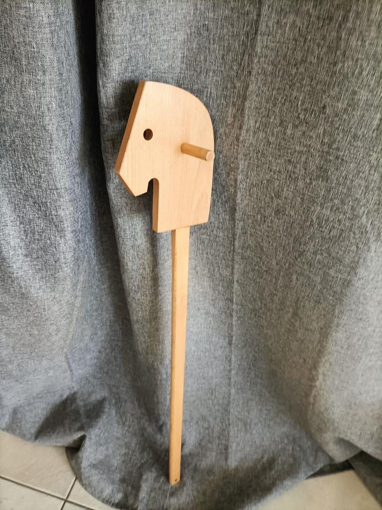 Houten stokpaard stokpaardje stok paard, Ophalen of Verzenden, Zo goed als nieuw