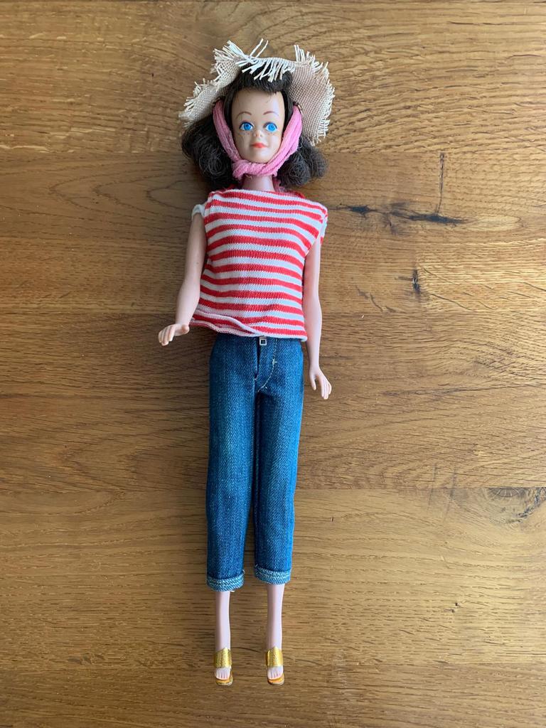 Vintage Barbie Midge pop + originele doos – Mattel, Ophalen of Verzenden, Zo goed als nieuw, Barbie