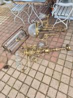 Compleet drie Bronzen lampen, Ophalen