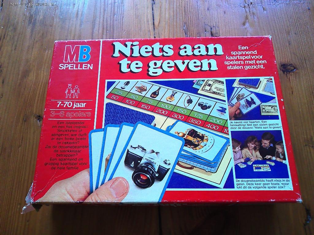 Niets aan te geven / bordspel / spel, Hobby en Vrije tijd, Gezelschapsspellen | Bordspellen, Ophalen of Verzenden, Gebruikt