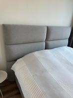Hoofdbord bed grijs stof (swiss sense, serengeti), Huis en Inrichting, Ophalen, Zo goed als nieuw, Tweepersoons, Grijs