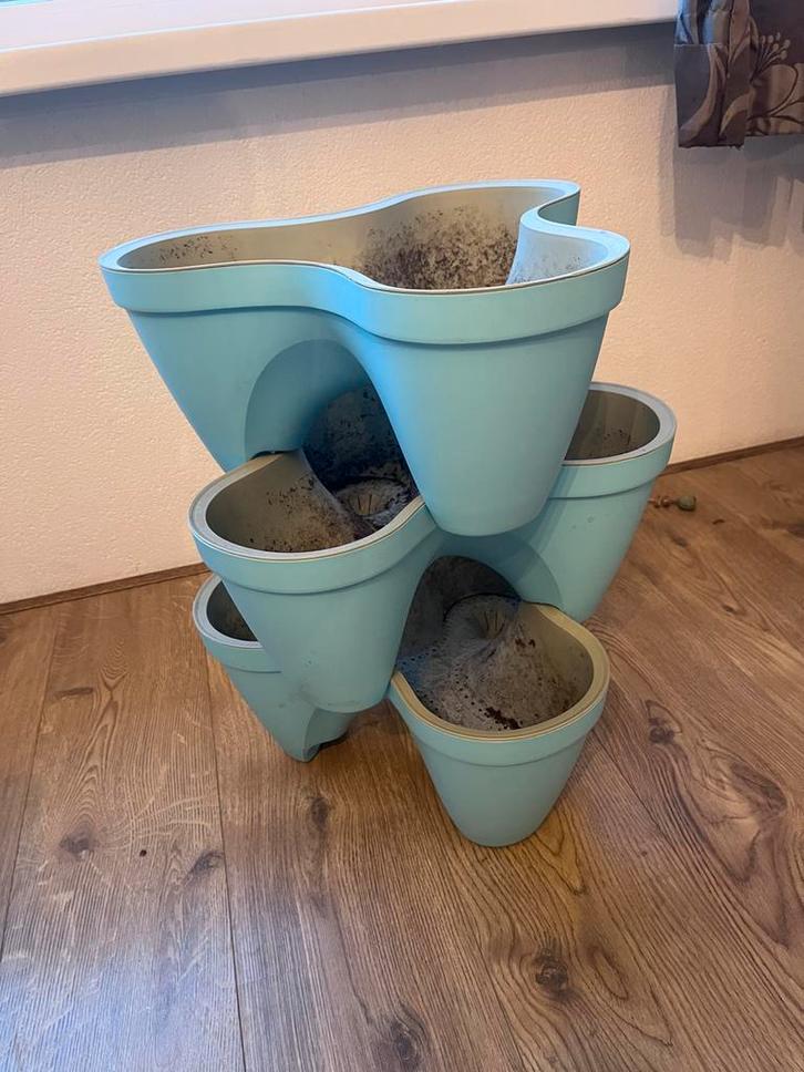 Ikea Stapelbare Plantenbakken, Tuin en Terras, Bloembakken en Plantenbakken, Gebruikt, Kunststof, Binnen, 30 tot 60 cm, Minder dan 60 cm