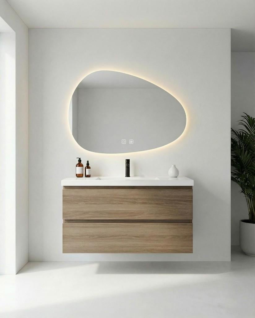 badkamermeubel MET spiegel 5 jaar garantie !! 349 EURO, Ophalen, 100 tot 150 cm, Overige typen, Nieuw