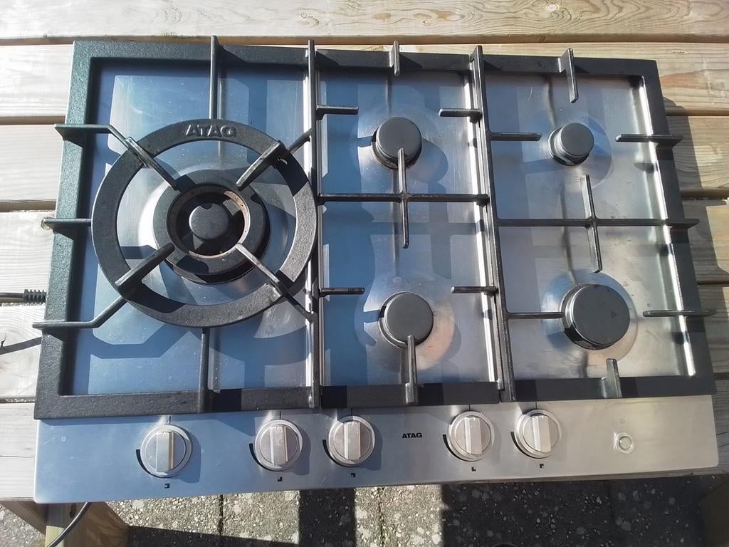 ATAG Gas Kooktoestel - 5 Pitten, Inbouw, Witgoed en Apparatuur, Kookplaten, Ophalen, Gebruikt, Inbouw