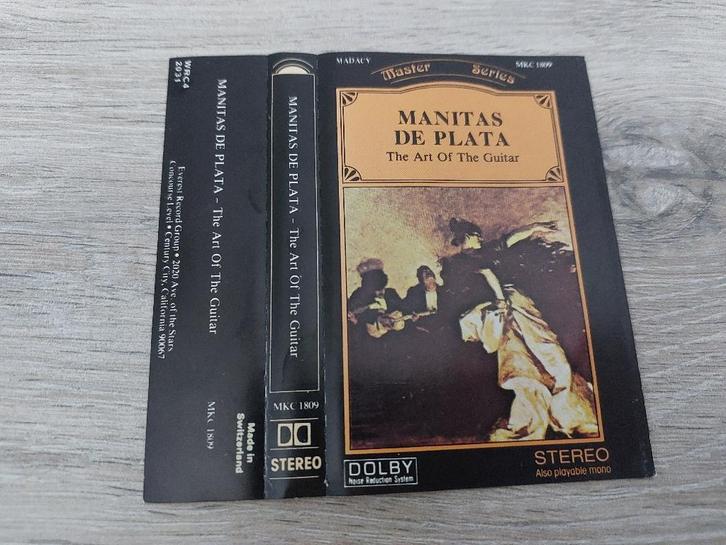 MANITAS DE PLATA - THE ART OF THE GUITAR (MC), Cd's en Dvd's, Cassettebandjes, Zo goed als nieuw, Origineel, Wereldmuziek, 1 bandje
