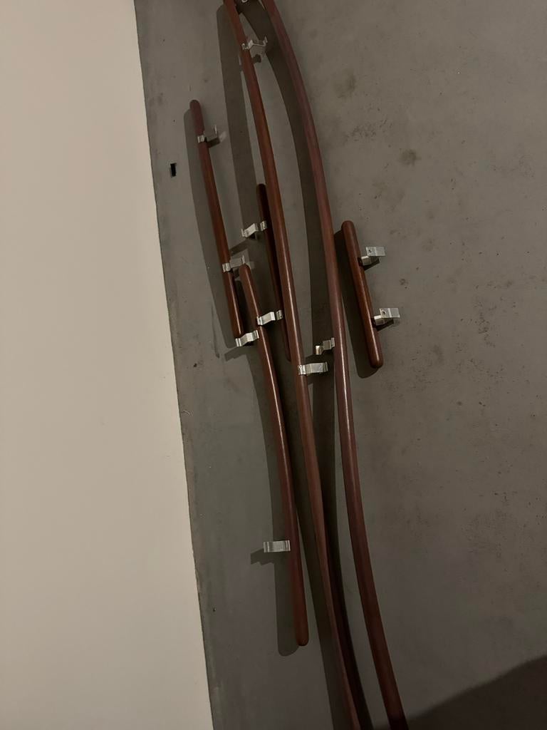 Gratis Houten trapleuningen, Ophalen, Gebruikt, Trap, 2 tot 4 meter