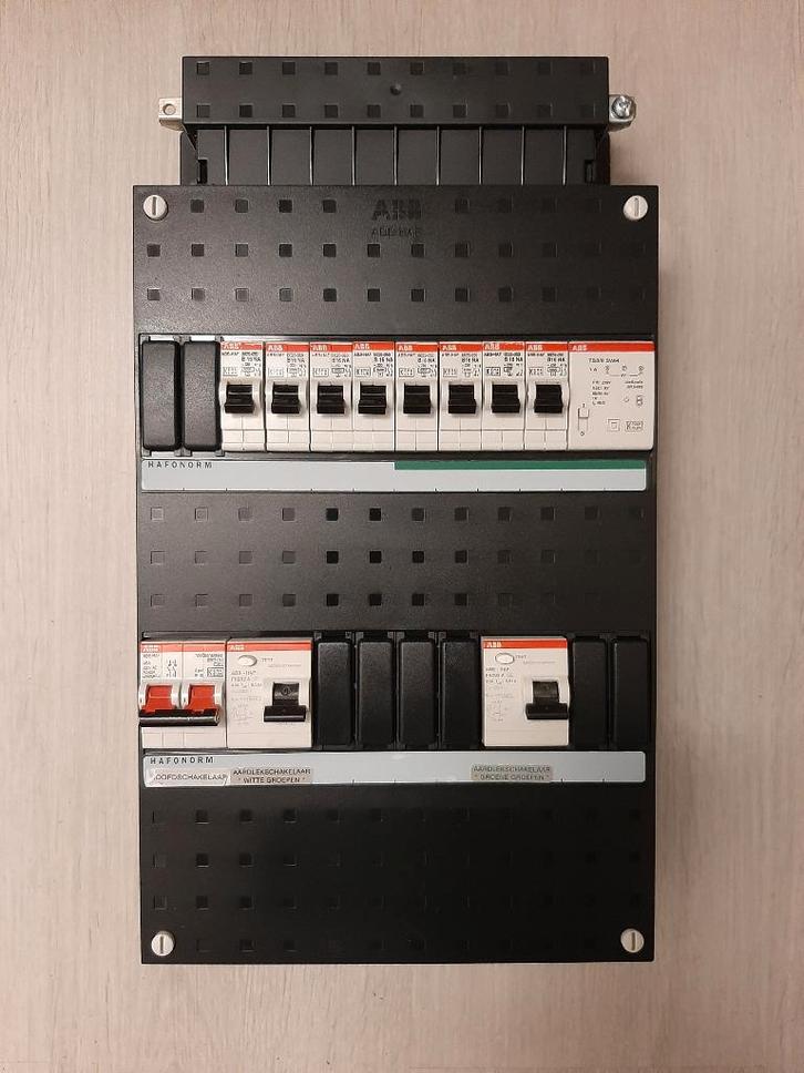 ABB Groepenkast 1 Fase dubbel rail, Doe-het-zelf en Verbouw, Elektra en Kabels, Zo goed als nieuw, Overige typen, Ophalen of Verzenden