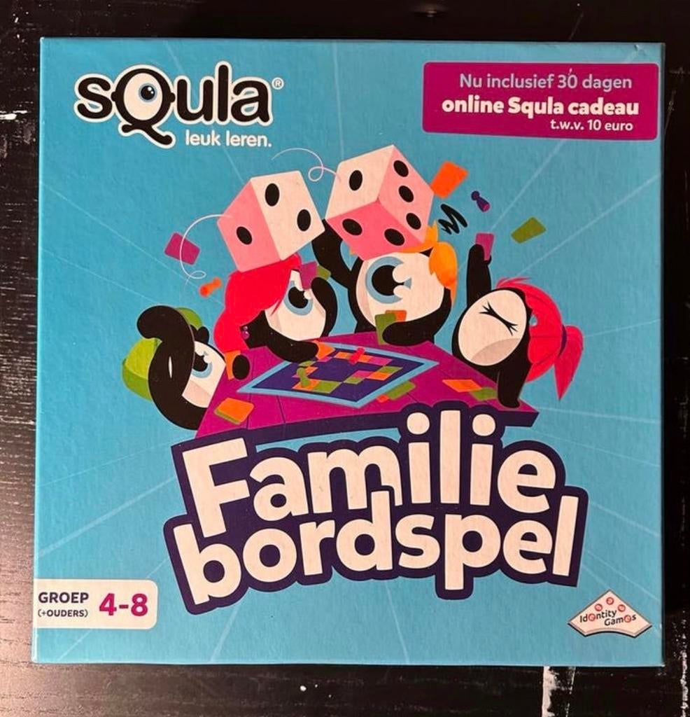 Squla Familie Bordspel, Hobby en Vrije tijd, Gezelschapsspellen | Bordspellen, Zo goed als nieuw, Drie of vier spelers, Ophalen of Verzenden