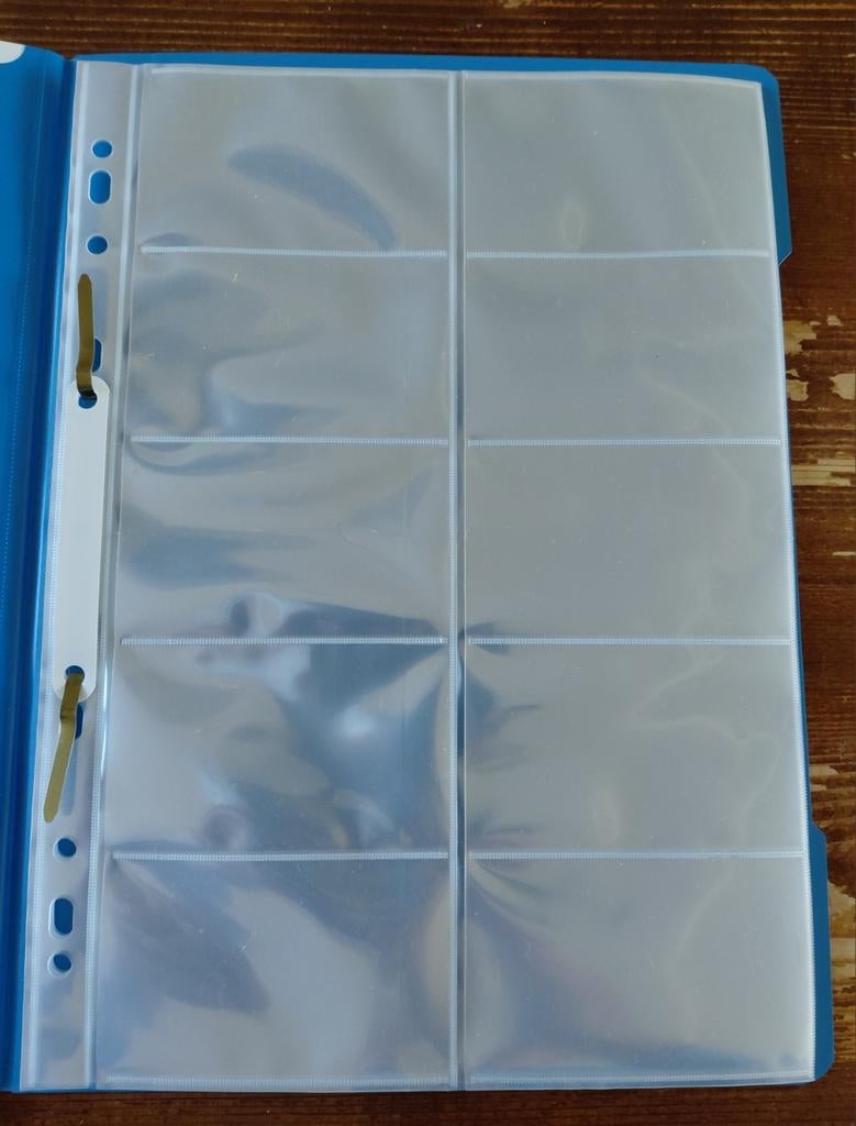 9 Mapje met voor  insteek kaarten, Ophalen of Verzenden, Verzamelmap