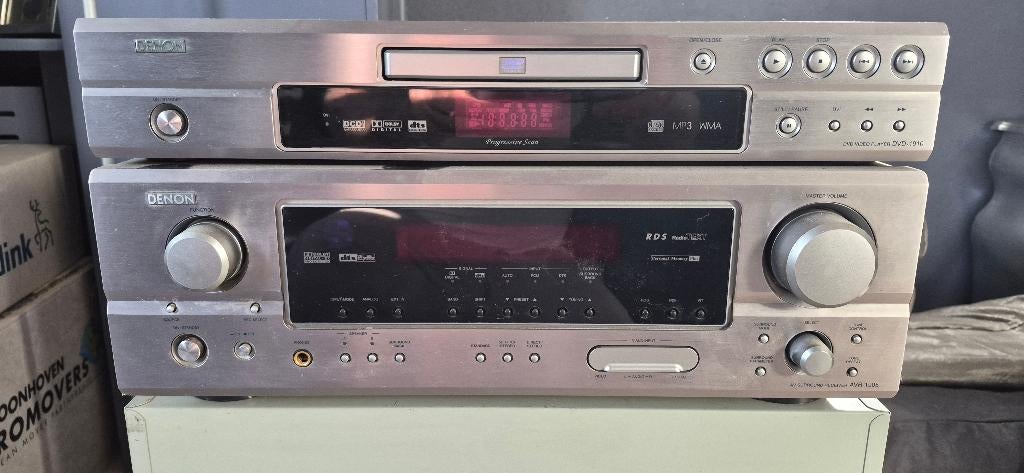 surround systeem KEF set HTS 2001 KHT 2005.2 met versterker, Gebruikt, 70 watt of meer, 5.1-systeem, Overige spelers