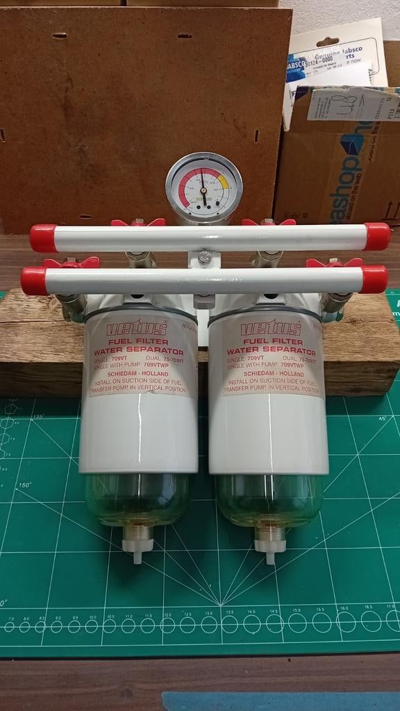 Vetus dubbel omschakelbaar dieselfilter, Watersport en Boten, Ophalen of Verzenden, Nieuw, Motor en Techniek