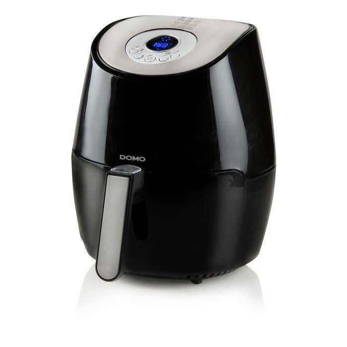 Domo airfryer-3,2L-zwart/rvs-prima staat, Ophalen of Verzenden, Gebruikt, Airfryer, 1500 gram of meer