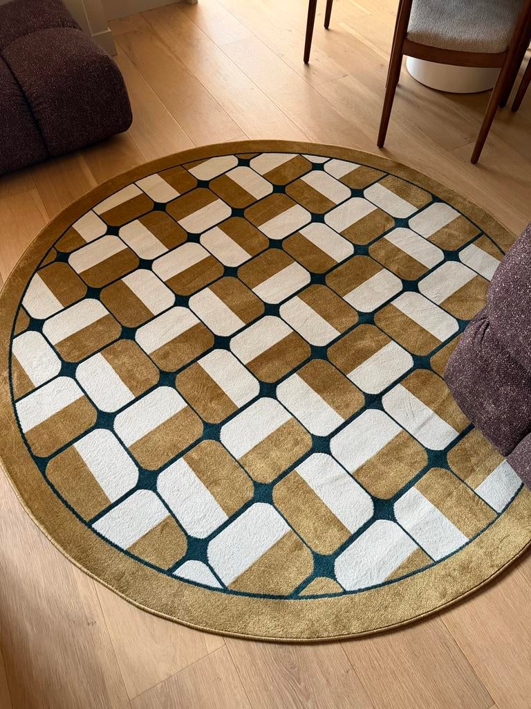 Rond vloerkleed RugVista 200x200 cm, Huis en Inrichting, Stoffering | Tapijten en Kleden, Overige kleuren, Rond, Ophalen of Verzenden
