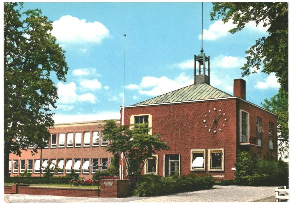 992281 Odoorn Exloo D Gemeentehuis Nette kaart onbeschreven, Verzamelen, Ansichtkaarten | Nederland, Ongelopen, Drenthe, 1960 tot 1980