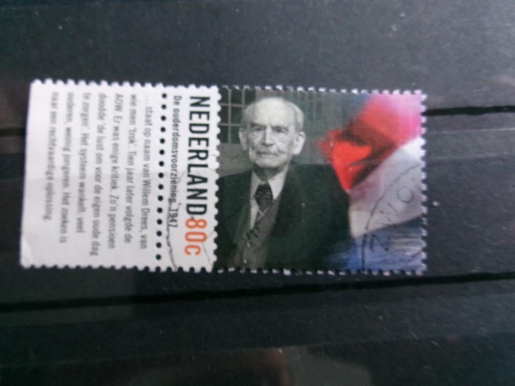 1999 - a.o.w. drees met tab (701a), Postzegels en Munten, Postzegels | Nederland, Verzenden, Gestempeld